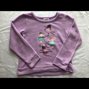 Toddler girl Falls Creek purple sweater 3T